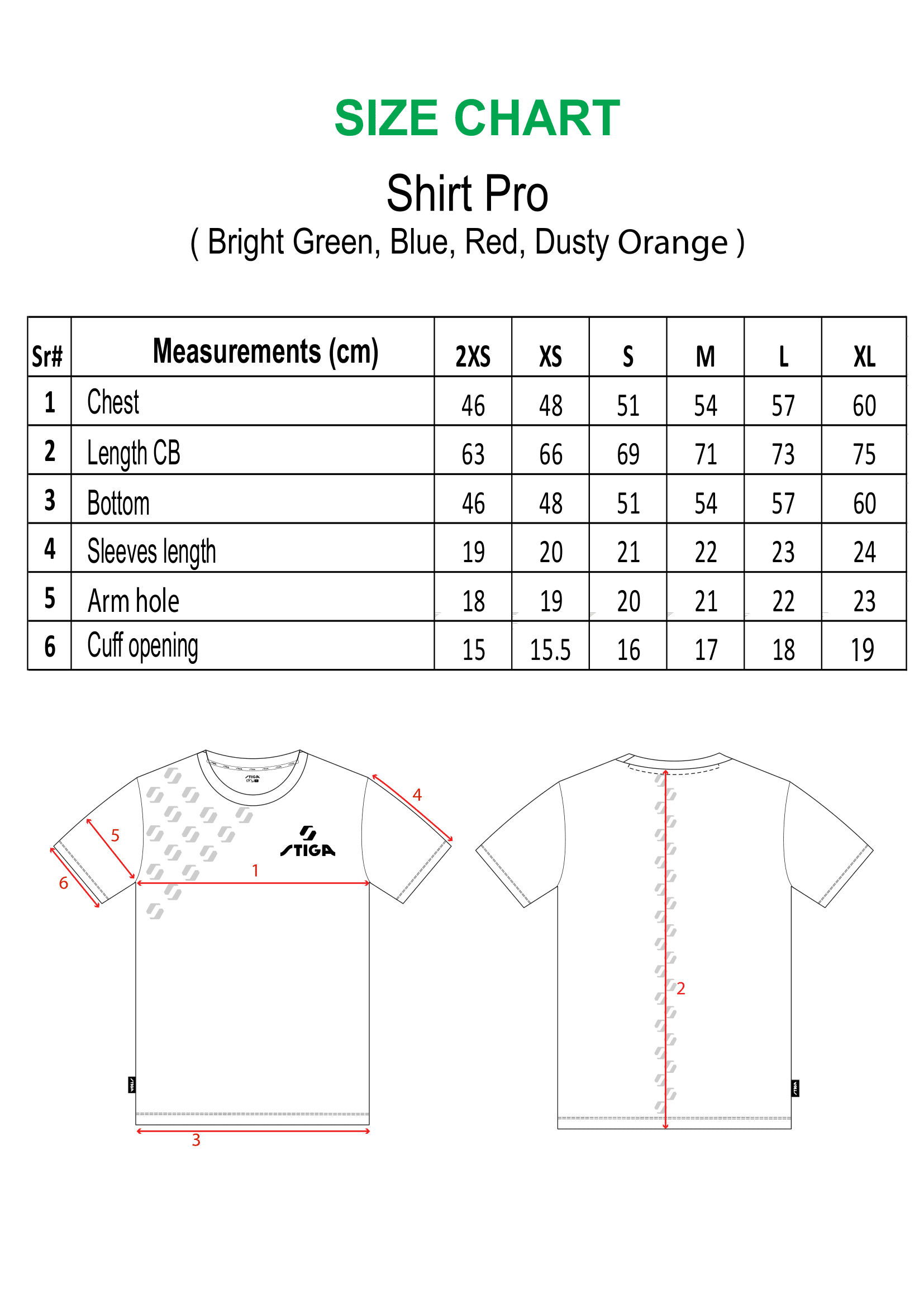 size-chart-shirt-pro