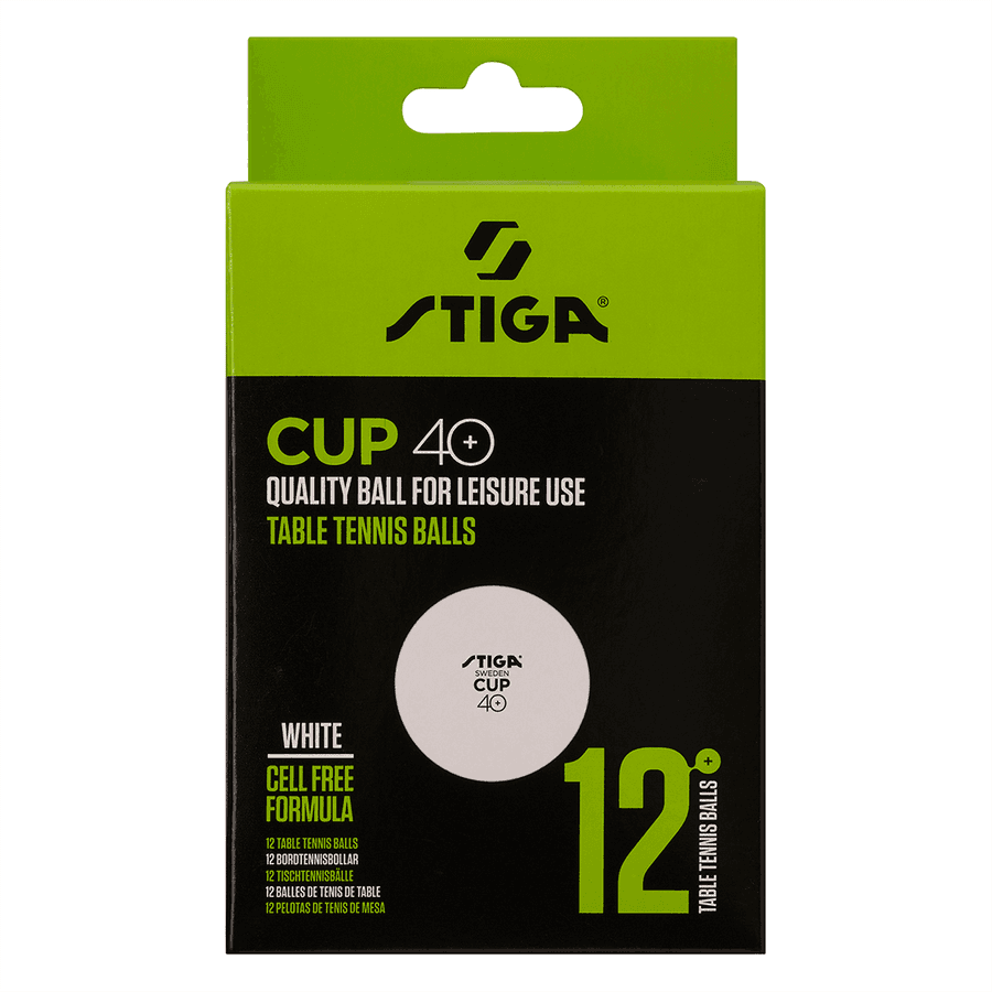 STIGA Ball Cup ABS - White 12-P