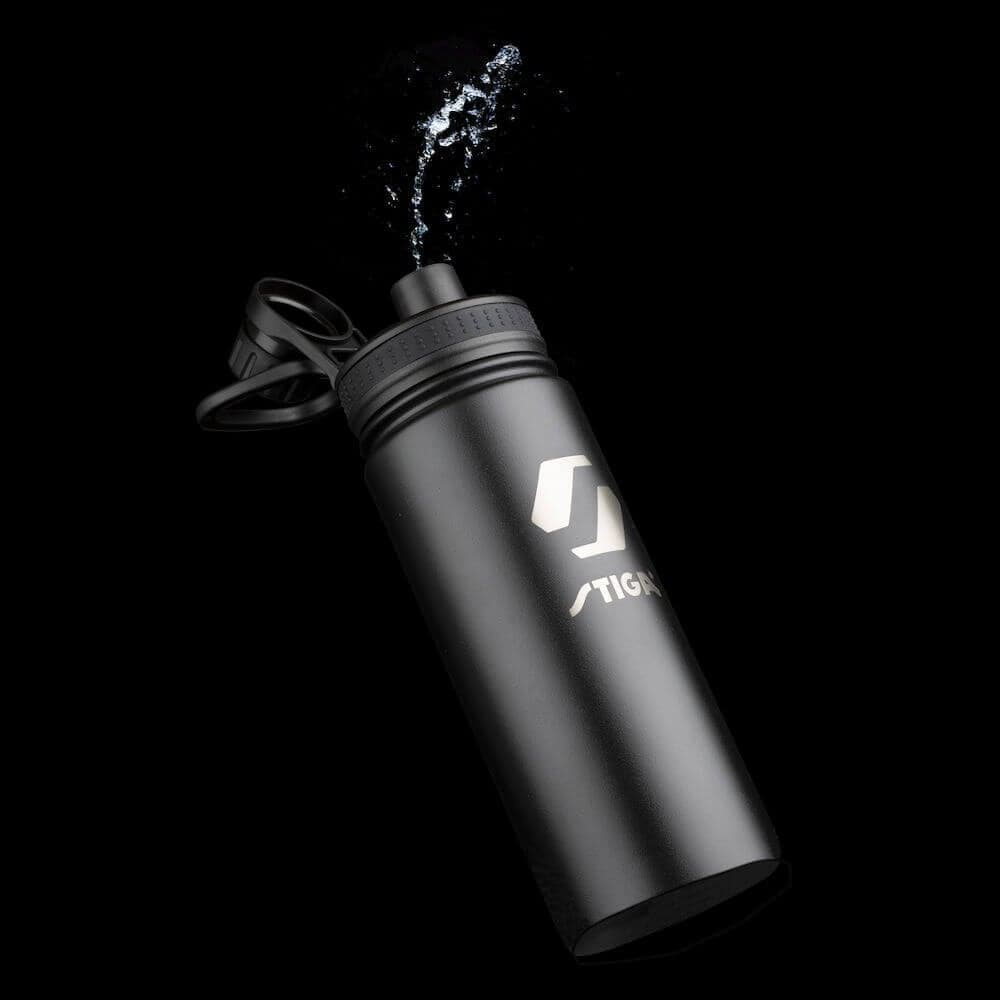 STIGA Water Bottle Steel Black - 550ML - 550ML