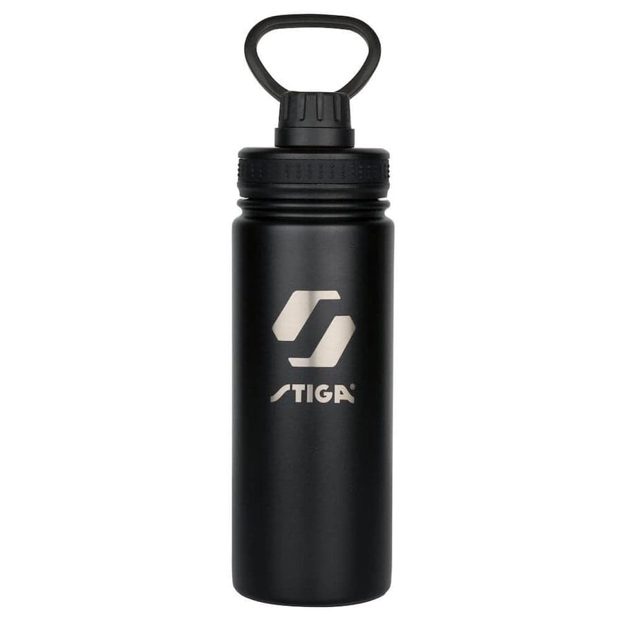 STIGA Water Bottle Steel Black - 550ML - 550ML