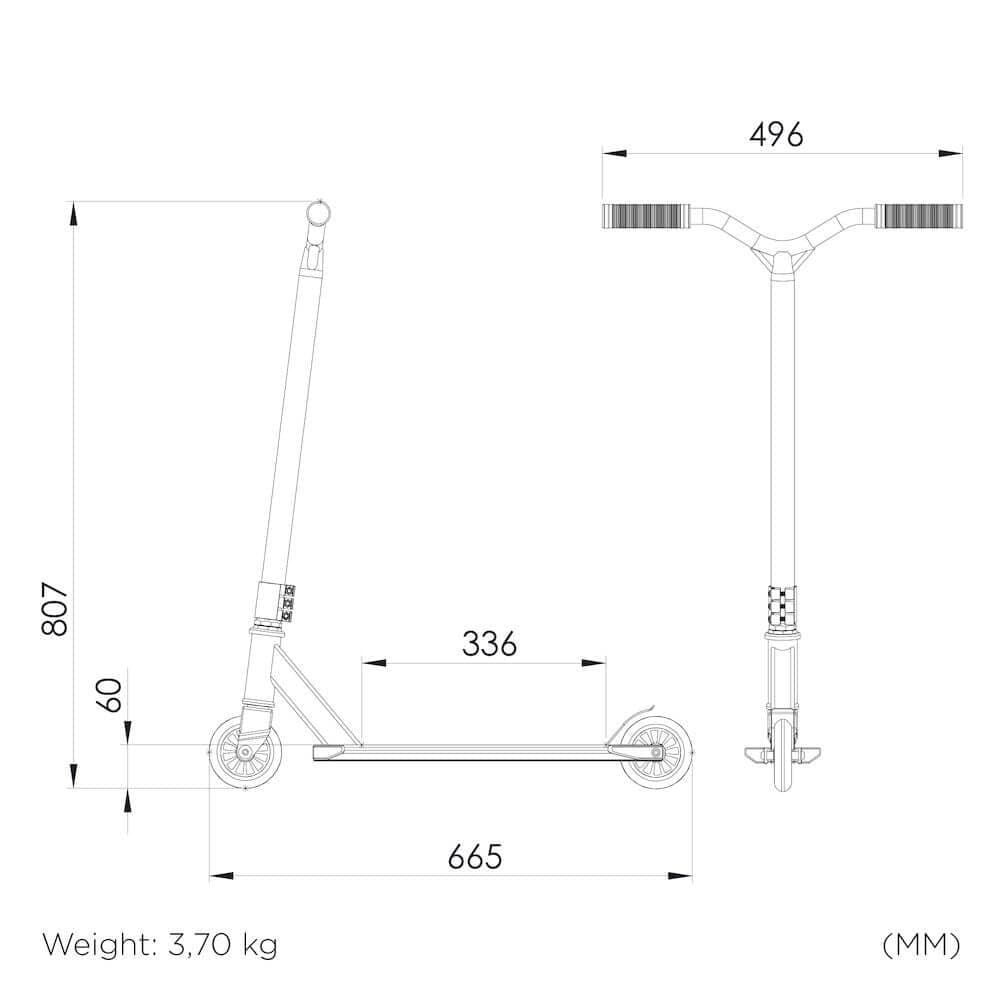 STIGA Trick Scooter Hood - Black/Red