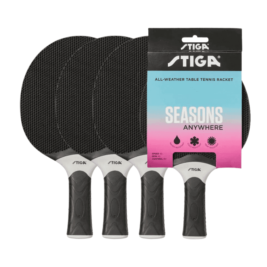 STIGA Bat Seasons Anywhere, Black 4-Pack