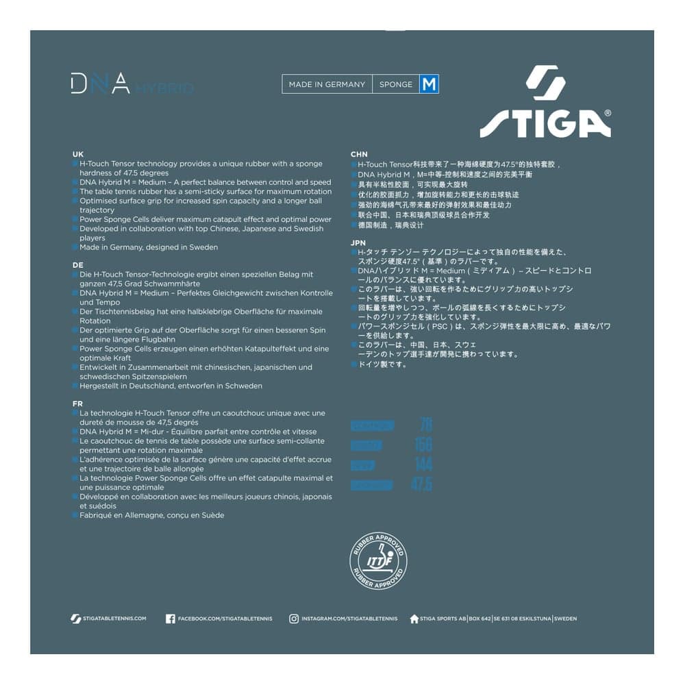 STIGA DNA Future M Table tennis rubber Hyb M