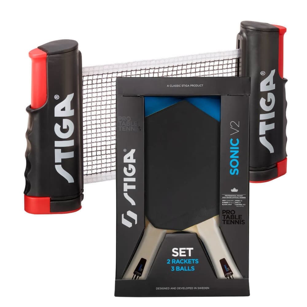 STIGA 2 - Ping Pong Paddles Set Sonic V2