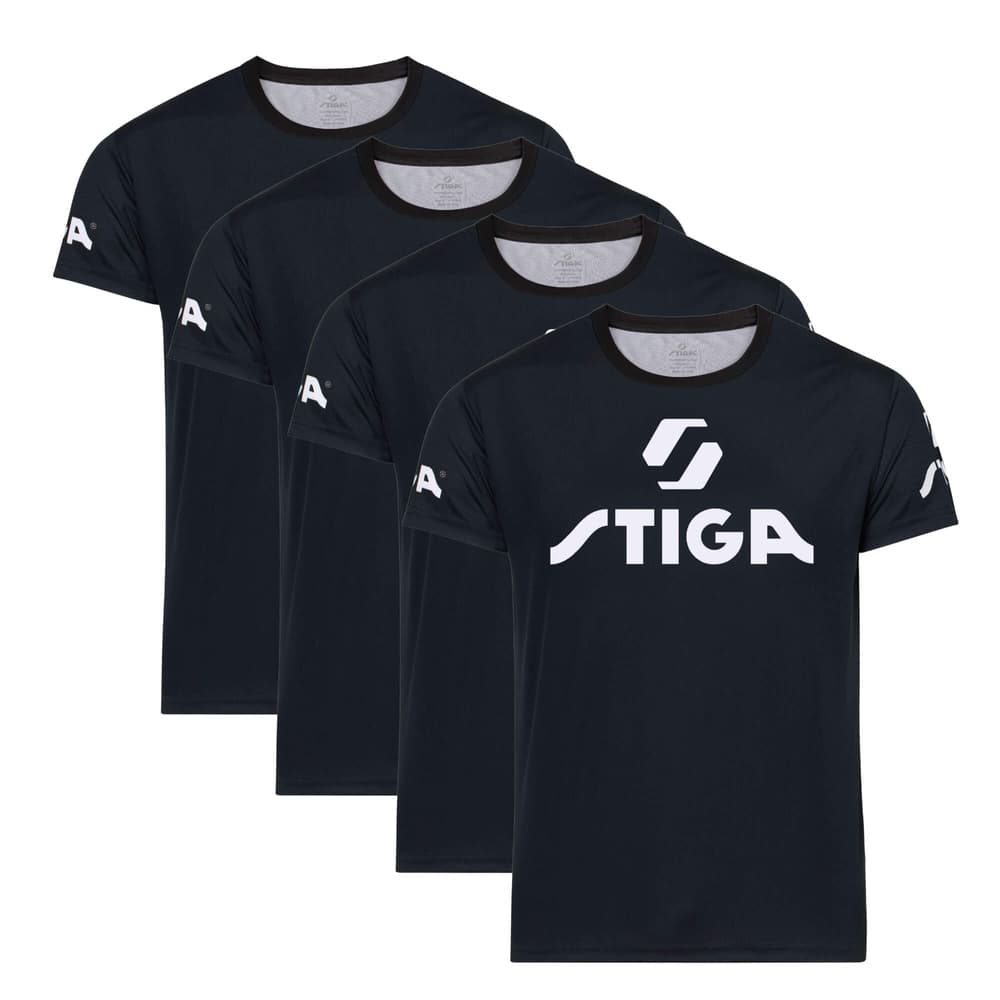 STIGA Shirt Player Black 4-Pack