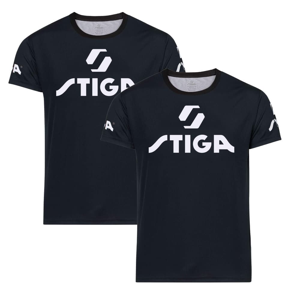 STIGA Shirt Player Black 2-Pack